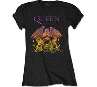 Ladies Queen Crest Freddie Mercury Brian May Autorisé Femmes Dames T-shirt