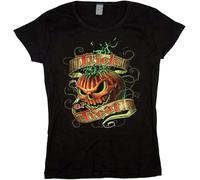 Ladies Size Tee Shirt Trick Or Treat Halloween Jack o Lantern Womens Top T-Shirts Manches Courtes(XX-Large)