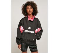 Ladies Starter Colorblock Halfzip Windbreaker noir/pamplemousse rose - XS