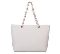 Ladies' Vintage Fashion Solid Color Leather Diamond Handbag With Zipper & Metal Chain Shoulder Strap