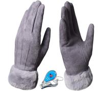 Ladies Warm Winter Gloves Super Soft Suede Touch Screen Thick Fleece Lined Windproof Outdoor Sports Gloves