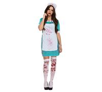 LADIES ZOMBIE NURSE BLOODY HALLOWEEN FANCY DRESS COSTUME OUTFIT THE WALKING DEAD SCRUBS CHEAP 00337 by Henbrandt