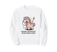 Lading Adventures on My Hobby Horse, Poney pour Enfants Sweatshirt