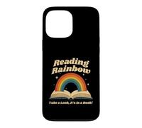 Lading Book Lover Rainbow Jette Un œil dans Un Livre Coque pour iPhone 13 Pro Max