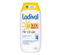 Ladival Lait solaire enfant SPF 30 - Sans parfum - Protection solaire pour enfants - Sans colorants ni conservateurs - Imperméable - 1 x 200 ml