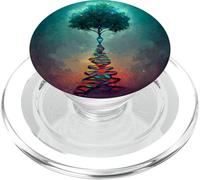 L'ADN Arbre de Vie vu de l'espace engoufle Le Soleil PopSockets PopGrip pour MagSafe