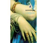 L'adolescent tome 1 Tome 1 - Podrostok - Fiodor Mikhaïlovitch Dostoïevski - Actes sud - Poche - Roman