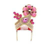 Ladoo Mukut gopal Mukut for Laddu Gopal Devi Maa Radha Krishna Ganesha Indian Traditional God Goddess Sringar Set Deities Jewelry for God Idol Statue Janmashtami Festival (Idol Size:- 4) (Pink
