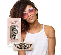 LaDot Tatouage Temporaire pour Enfants et Adultes, Faux Tatouage Doux pour la Peau, Tampon de Tatouage Ephemere pour le Corps et le Bras, Résistant à l'Eau, Ailes