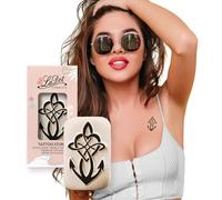 LaDot Tatouage Temporaire pour Enfants et Adultes, Faux Tatouage Doux pour la Peau, Tampon de Tatouage Ephemere pour le Corps et le Bras, Résistant à l'Eau, Ancre