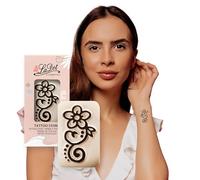 LaDot Tatouage Temporaire pour Enfants et Adultes, Faux Tatouage Doux pour la Peau, Tampon de Tatouage Ephemere pour le Corps et le Bras, Résistant à l'Eau, Calendula