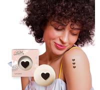 LaDot Tatouage Temporaire pour Enfants et Adultes, Faux Tatouage Doux pour la Peau, Tampon de Tatouage Ephemere pour le Corps et le Bras, Résistant à l'Eau, Cœur