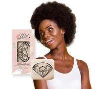 LaDot Tatouage Temporaire pour Enfants et Adultes, Faux Tatouage Doux pour la Peau, Tampon de Tatouage Ephemere pour le Corps et le Bras, Résistant à l'Eau, Diamant