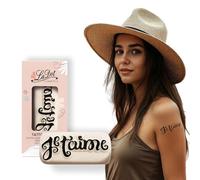 LaDot - Tampon tatouage Je T'aime en céramique, tatouage temporaire sans aiguille, hypoallergénique et résistant à l’eau, idéal pour enfants et adultes