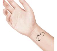 LaDot - Tampon tatouage Lune et d'étoile en céramique, tatouage temporaire sans aiguille, hypoallergénique et résistant à l’eau, idéal pour enfants et adultes