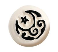 LaDot - Tampon tatouage Moon en céramique, tatouage temporaire sans aiguille, hypoallergénique et résistant à l’eau, idéal pour enfants et adultes