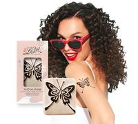LaDot Tatouage Temporaire pour Enfants et Adultes, Faux Tatouage Doux pour la Peau, Tampon de Tatouage Ephemere pour le Corps et le Bras, Résistant à l'Eau, Papillon