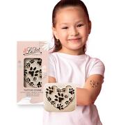 LaDot - Tampon tatouage Pattes de Chat en céramique, tatouage temporaire sans aiguille, hypoallergénique et résistant à l’eau, idéal pour enfants et adultes