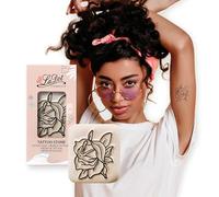 LaDot Tatouage Temporaire pour Enfants et Adultes, Faux Tatouage Doux pour la Peau, Tampon de Tatouage Ephemere pour le Corps et le Bras, Résistant à l'Eau, Rose