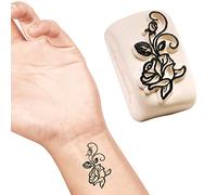 LaDot Tatouage Temporaire pour Enfants et Adultes, Faux Tatouage Doux pour la Peau, Tampon de Tatouage Ephemere pour le Corps et le Bras, Résistant à l'Eau, Rose