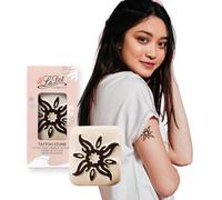 LaDot - Tampon tatouage Soleil en céramique, tatouage temporaire sans aiguille, hypoallergénique et résistant à l’eau, idéal pour enfants et adultes