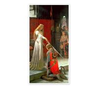 L'Adoubement Poster de Edmund Blair Leighton 80 x 160 cm Tableaux Décoration murale