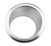 LADPZJNW Cadre Intérieur pour J&eep pour Compass 2e pour Renegade 2015-2020 Anneau Décoratif Interrupteur Clé Contact Voiture Garniture Circulaire(Glossy Silver)