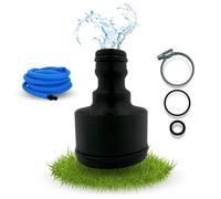 LADSPRINT® Adaptateur de tuyau 1/2" vers 38 mm - Compatible avec Gardena et de nombreux autres systèmes de tuyaux - Avec joints toriques et colliers de serrage - Fabriqué en Allemagne - PETG
