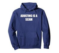 l'adulte est Une arnaque Sweat à Capuche, Unisexe pour Adultes, Bleu Marine, XXL