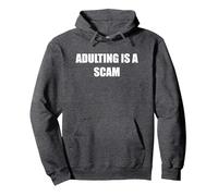 l'adulte est Une arnaque Sweat à Capuche, Unisexe pour Adultes, Chiné Foncé, XXL