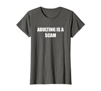 l'adulte est Une arnaque T-Shirt, Femme, Asphalte, XXL