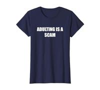 l'adulte est Une arnaque T-Shirt, Femme, Bleu Marine, XXL