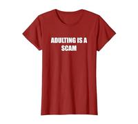 l'adulte est Une arnaque T-Shirt, Femme, Canneberge, XXL