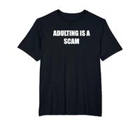 l'adulte est Une arnaque T-Shirt, Homme Grandes Tailles, Noir, 2X Tall