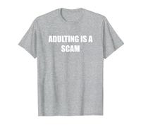 l'adulte est Une arnaque T-Shirt, Homme, Gris Chiné, XXL