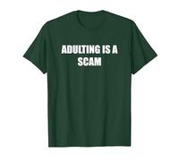 l'adulte est Une arnaque T-Shirt, Homme, Vert Forêt, 3XL