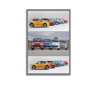 LADV Poster de collection de voitures françaises classiques pour Peugeot - Peinture décorative sur toile - 30 x 45 cm