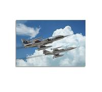 LADV Poster vintage Avion militaire F-104 Starfighter G Fighter Avion décoratif sur toile 40 x 60 cm