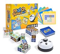 LADVATKIN Jeu de Correspondance de Puzzle en Bois 2.0, Cubes de Construction de Puzzles de Correspondance de Blocs à Motifs avec Cloche pour Jouets Enfants et Adultes