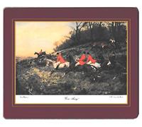Lady Clare Lot de 6 dessous de verre Scènes de chasse