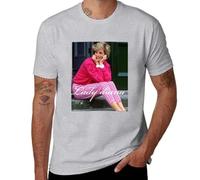 Lady Diana Princess T-Shirt Kawaii Clothes T-Shirt for Men Grey XXL