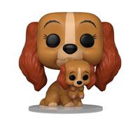 Lady E The Tramp Pop Disney Vinile Figura Lady W/puppy 9 Cm Funko