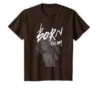 Lady Gaga Born This Way Musique par Bravado T-Shirt, Enfant, Marron, 2 Ans