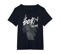 Lady Gaga Born This Way Musique par Bravado T-Shirt, Femme Grandes Tailles, Noir, 5X