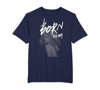 Lady Gaga Born This Way Musique par Bravado T-Shirt, Homme Grandes Tailles, Bleu Marine, 6X Tall