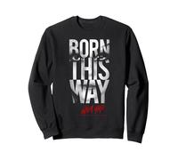 Lady Gaga Born This Way Text Music by Rock Off Sweatshirt, Unisexe pour Adultes, Noir, M