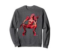 Lady Gaga Chromatica Sweatshirt, Unisexe pour Adultes, Chiné Foncé, S