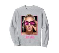Lady Gaga Joanne Lunettes Sweatshirt, Unisexe pour Adultes, Gris Chiné, XXL