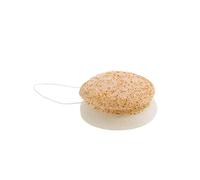 LADY GREEN | Eponge KONJAC - 2 en 1 - Visage - Eclats de Noix - Exfolie & Purifie - 100% Naturelle - Tous types de peaux