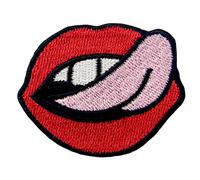 Lady Hot Lips sexy Bouche de Écusson brodé Iron on Sew on Patch